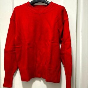 Red banana republic crew neck sweater